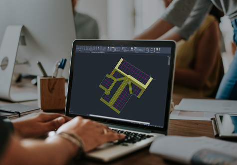 Solo solar design engineer working on system